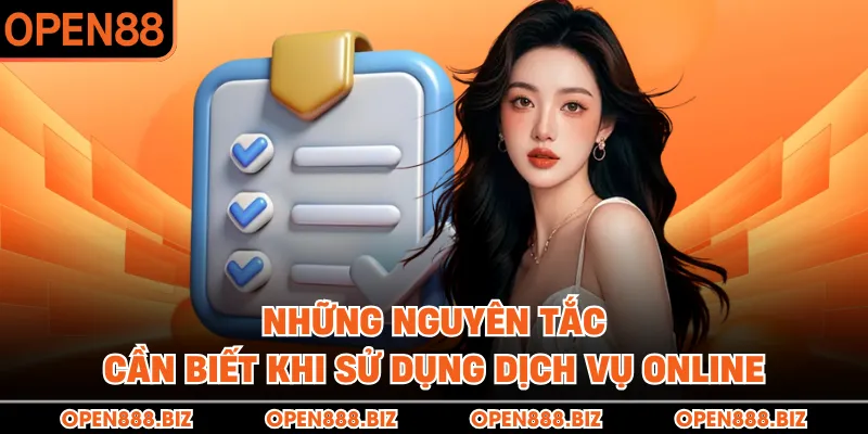 Những nguyên tắc cần biết khi sử dụng dịch vụ online